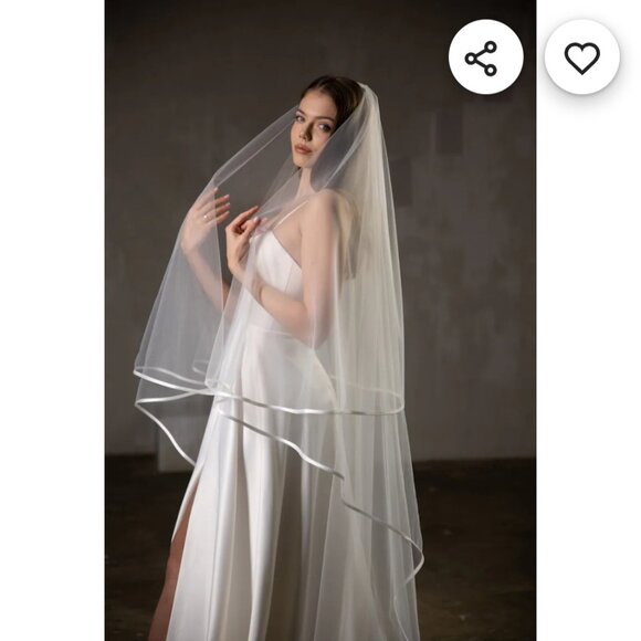 Light Ivory Wedding Veil main image 6